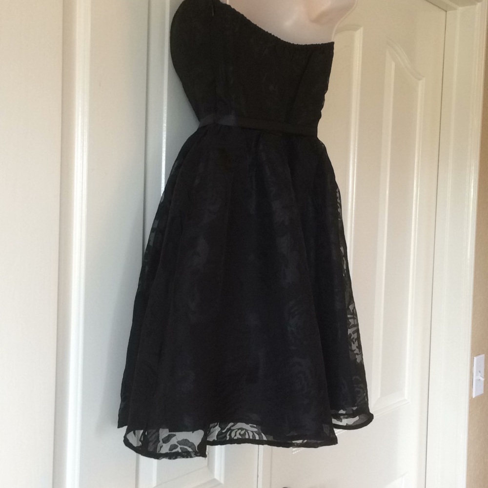 No belt! Last one! Flirty Little Black Dress! Lacy!  prom or party - Picture 7 of 8